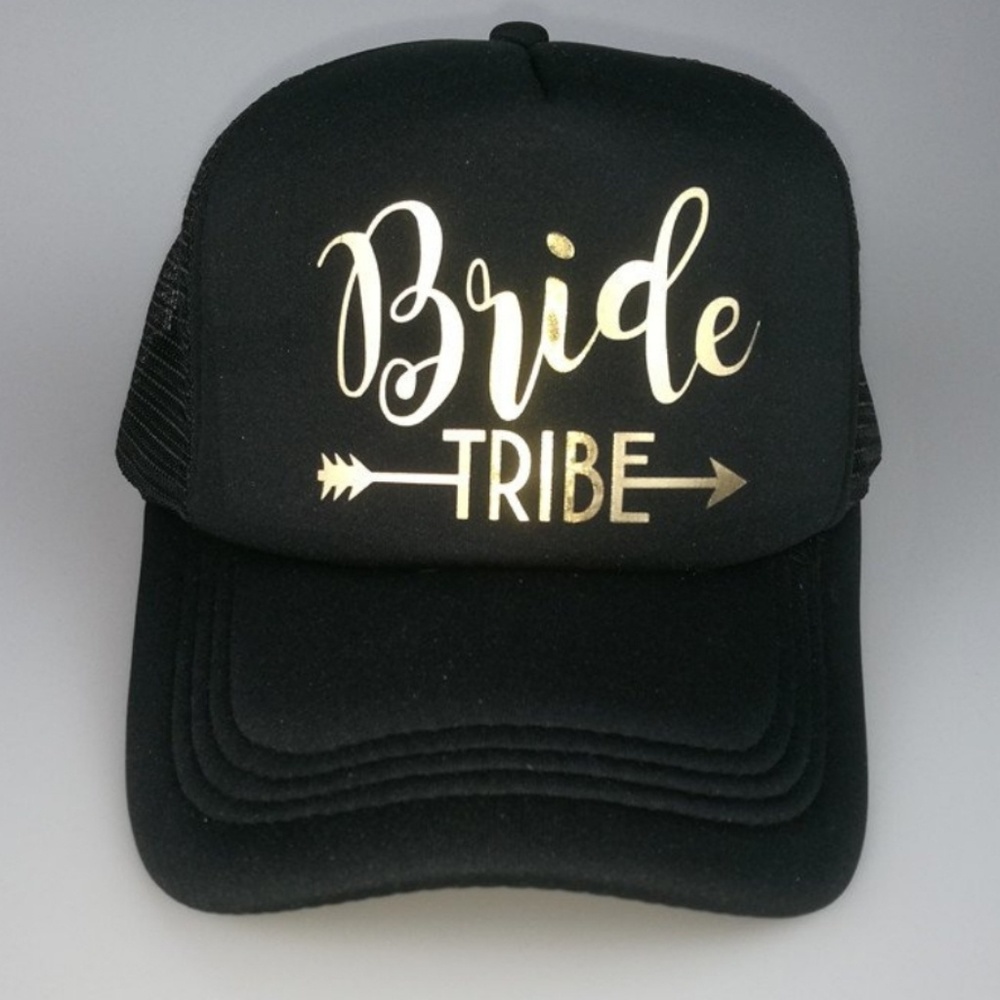 Bride Tribe Gold Foil Trucker Hat